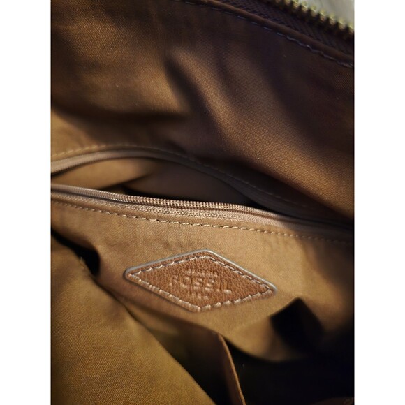 Fossil Elina Large Convertible Backpack Brown Leather Bag - Picture 4 of 7